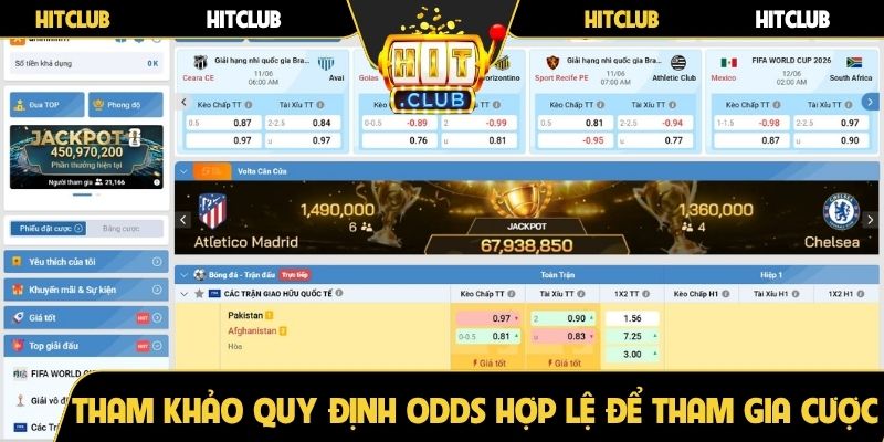 Tham khảo quy định odds hợp lệ để tham gia cược